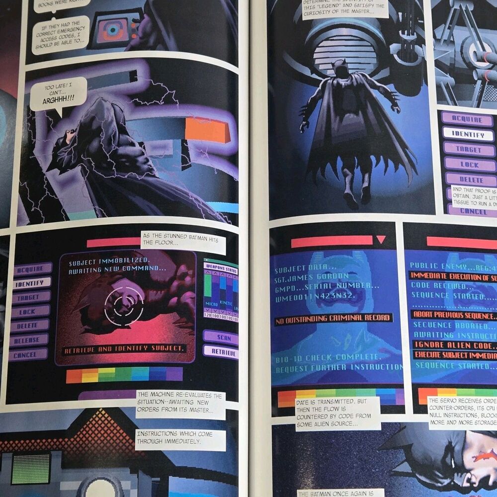Batman Digital Justice Hardcover 1990 DC Graphic Novel 1st Print Pepe Moreno NM - Picture 8 of 13